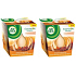 Air Wick Essential Oils Infusion Pomaranč a sviatočné korenia Spice vonná sviečka v skle 2 x 105 g