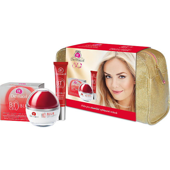 Dermacol BT Cell lifting cream Intenzívny liftingový krém 50 ml + BT Cell Lifting Cream Eye & Lip Intenzívny liftingový krém na oči a pery 15 ml + etue, kozmetická sada
