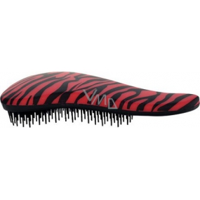 Dtangler Detangling Brush Kefa pre ľahké rozčesanie vlasov 18,5 cm červeno-čierny