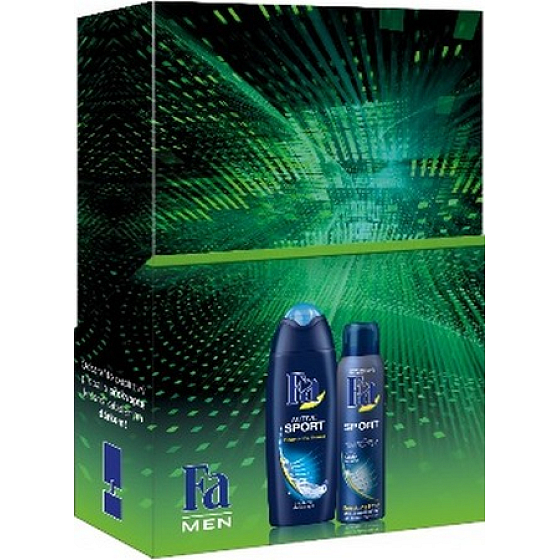 Fa Men Sport sprchový gel 250 ml + dezodorant sprej pre mužov 150 ml, kozmetická sada