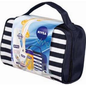 Nivea Kazcare dámske telové mlieko 400 ml + balzam na ruky 50 ml + olej 200 ml + taška, pre ženy kozmetická sada