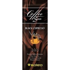 Soleo Coffee Sun Black Espresso Maximálna prírodný krém na opaľovanie 5ml - jednorazový krém do solária