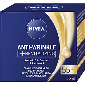 Nivea Anti-Wrinkle Revitalizing 55+ obnovujúci nočný krém proti vráskam, 50 ml