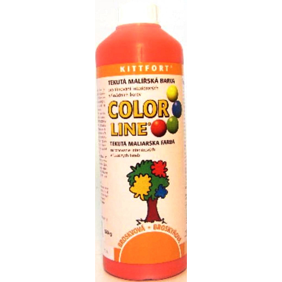 Kittfort Color Line tekutá maliarska farba Broskyňa 100 g