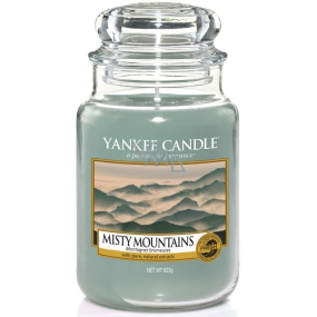 Yankee Candle Misty Mountains - hmlovej hory vonná sviečka Classic veľká sklo 623 g