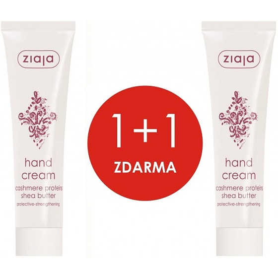 Ziaja Kašmír proteíny a bambucké maslo krém na ruky 2 x 100 ml, duopack