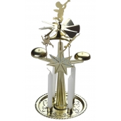 Anjelské zvonenie zlaté so 4 sviečkami 130 x 270 mm