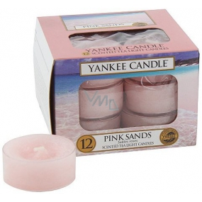 Yankee Candle Pink Sands - Ružové piesky vonná čajová sviečka 12 x 9,8 g