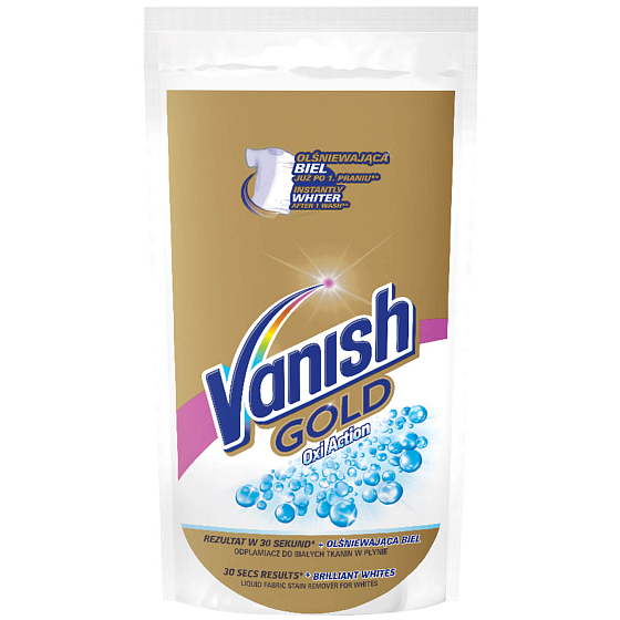 Vanish Gold Oxi Action White tekutý odstraňovač škvŕn na bielu bielizeň gél 100 ml