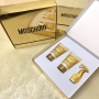 Moschino Fresh Gold parfumovaná voda 5 ml + telové mlieko 25 ml + sprchový gél 25 ml, darčeková sada