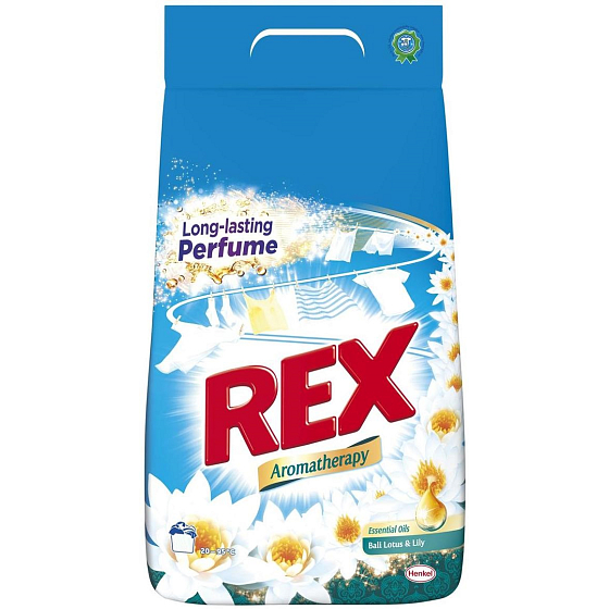 Rex Bali Lotus & Lily Aromatherapy prací prášok na biele aj farebné prádlo 54 dávok 3,51 kg