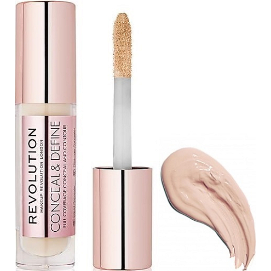 Makeup Revolution Conceal & Define Concealer tekutý korektor C7 3,4 ml