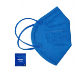 Healfabric Respirátor ústna ochranná 5-vrstvová FFP2 tvárová maska modrá medium 1 kus