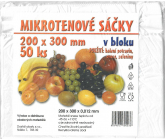 Impro Sáčok mikroténový v bloku 12my 200 x 300 mm 50 kusov