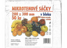 IMPRO Sáčok mikroténové v bloku 12my 200 x 300 mm 50 kusov