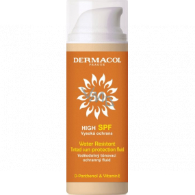 Dermacol Sun Water Resistent SPF50 vodeodolný tónovací ochranný pleťový fluid 50 ml