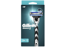 Gillette Mach3 holiaci strojček + náhradné hlavice 2 kusy pre mužov