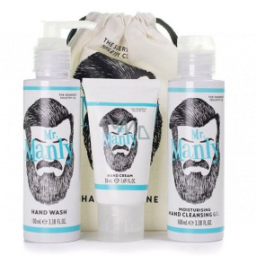 Somerset Toiletry Pan Mužný tekuté mydlo dávkovač 100 ml + dezinfekčný gél 100 ml + krém na ruky 50 ml, kozmetická sada pre mužov