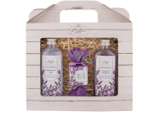 Bohemia Gifts Lavender La Provence sprchový gél 100 ml + šampón na vlasy 100 ml + ručne vyrábané mydlo 30 g, kozmetická sada