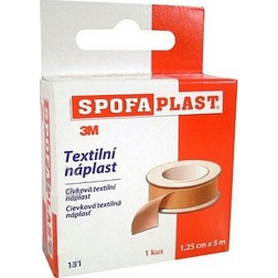 3M Spofaplast 131 cievková textilná náplasť 1,25 cm x 5 m