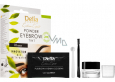 Delia Cosmetics Eyebrow Expert Henna powder farba na obočie 1.0 čierna 4 g