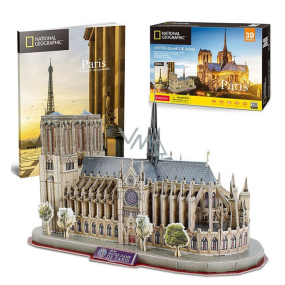 CubicFun Notre Dame 3D puzzle 128 dielikov, odporúčaný vek 10+
