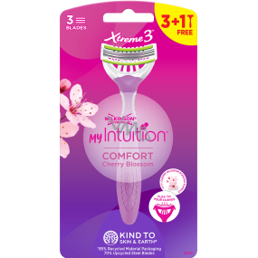 Wilkinson Xtreme 3 My Intuition Comfort Cherry Blossom holiaci strojček pre ženy 4 ks