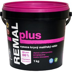 REMAL Plus vysoce kryvá farba na stenu, 1 kg