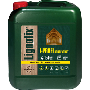 Lignofix I-profi likvidácia drevokazného hmyzu, číry, 5 kg Lignofix I-profi likvidácia drevokazného hmyzu, číry, 5 kg