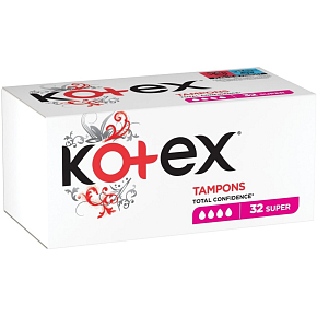 Kotex tampóny super 32 kusov Kotex tampóny super 32 kusov