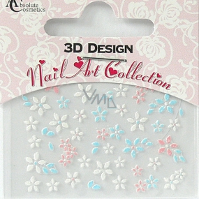 Absolute Cosmetics Nail Art 3D nálepky na nechty 24920 1 aršík