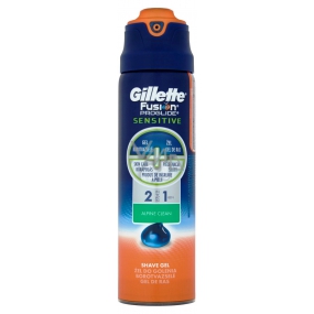 Gillette Fusion ProGlide Sensitive Alpine Clean 2v1 gél na holenie, pre mužov 170 ml