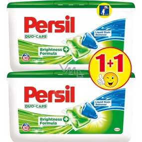 Persil Duo-Caps Regular univerzálny gélové kapsule na pranie biele a stálofarebné prádlo 2 x 30 dávok