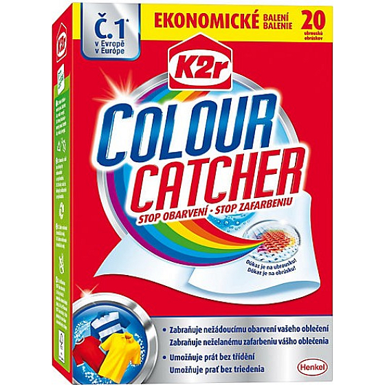 K2r Colour Catcher Stop zafarbenie prác obrúsky 20 kusov