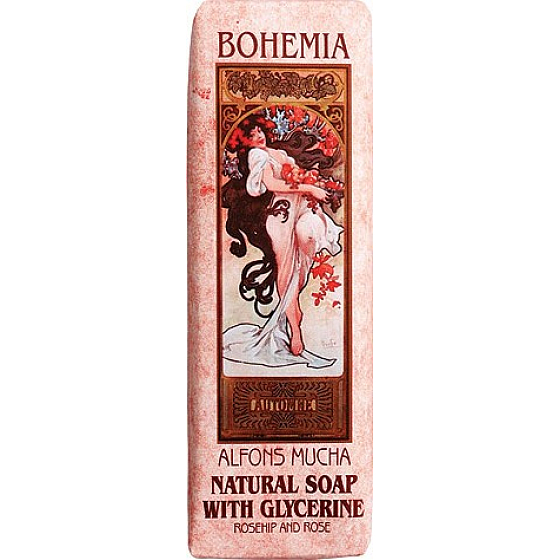 Bohemia Gifts Alfons Mucha Ruže toaletné mydlo 125 g