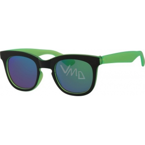 Dudes & dudettes Slnečné okuliare pre deti zelené modrá skla JK4080