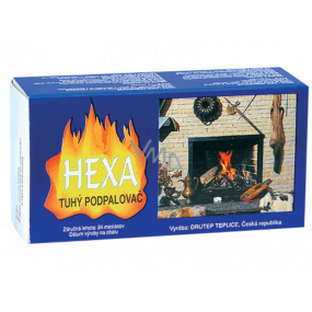 Hexa Tuhý podpaľovač, tuhý lieh, kocky, 200 g