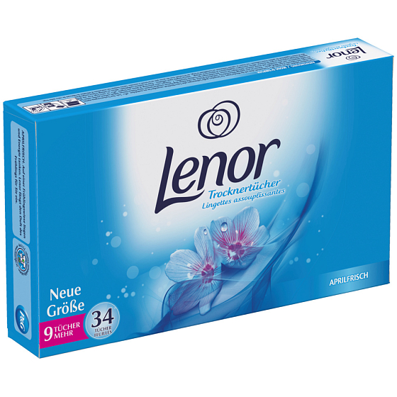 Lenor Aprilfrisch obrúsky do sušičky bielizne 34 kusov