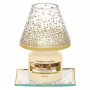 Yankee Candle Holiday Sparkles tienidlo malé + tanier malý na sviečku malú Classic 8 x 9 cm (tienidlo), 9 x 9 cm (tanier)