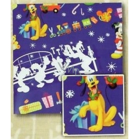 Nekupto Darčekový baliaci papier 70 x 150 cm Vianočný Modrý, Mickey Mouse