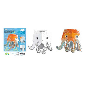 Monu 3D Chobotnica k vymaľovanie 16,5 cm, pre deti od 5 rokov