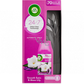 Air Wick FreshMatic Smooth Satin & Moon Lily - Jemný satén a mesačné ľalie automatický sprej 250 ml