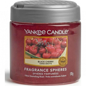 Yankee Candle Black Cherry - Zrelé čerešne Spheres voňavé perly neutralizujú pachy a osviežia malé priestory 170 g
