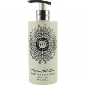 Vivian Gray Aroma Selection White Tea & Magnolia luxusné tekuté mydlo s dávkovačom 400 ml