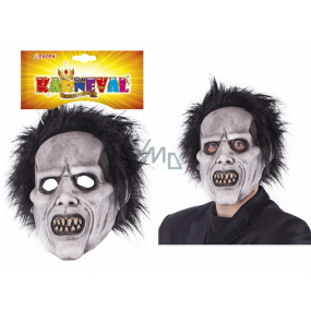 Rappa Halloween Maska zombie s vlasmi 1 kus