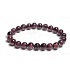 Granátový náramok elastický prírodný kameň, guľôčka 8 mm / 16 - 17 cm, kameň ohňa, lásky