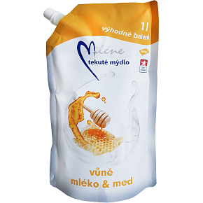 Miléne Mlieko a med tekuté mydlo, náplň, 1 l