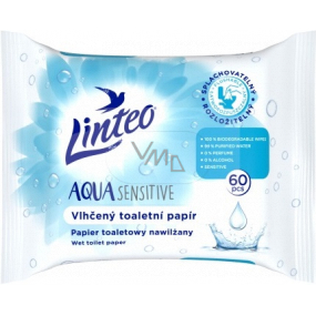 Linteo Aqua Sensitive vlhký toaletný papier 60 kusov
