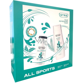Str8 All Sports antiperspirant deodorant v spreji 150 ml + sprchový gél 400 ml, kozmetická sada pre mužov