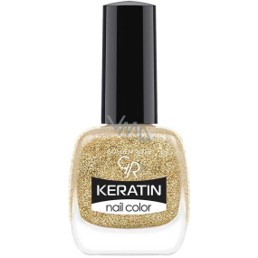 Golden Rose Keratin Nail Color Glitter lak na nechty 406 10,5 ml